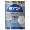 Histor Perfect Finish Houtlak Wit Hoogglans 750 Ml + 50% Gratis -Muurverf Voor Thuis 123 1121