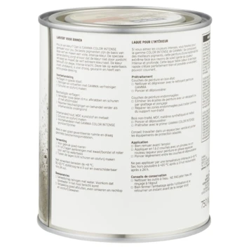 GAMMA Color Intense Binnenlak Hoogglans 750 Ml Pampa Bruin 4 GAMMA Color Intense Binnenlak Hoogglans 750 Ml Pampa Bruin - Afbeelding 2