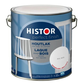 Histor Perfect Finish Houtlak RAL 9016 Hoogglans 2,5 Liter 5 Histor Perfect Finish Houtlak RAL 9016 Hoogglans 2,5 Liter - Afbeelding 3