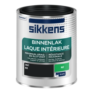 Sikkens Binnenlak Zwart Mat 750 Ml 4 Sikkens Binnenlak Zwart Mat 750 Ml - Afbeelding 2