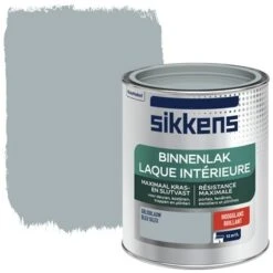 Sikkens Binnenlak Grijsblauw Hoogglans 750 Ml