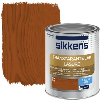 Sikkens Buitenlak Teak Transparant Zijdeglans 750 Ml 3 Sikkens Buitenlak Teak Transparant Zijdeglans 750 Ml