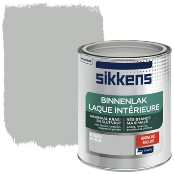 Sikkens Binnenlak Betongrijs Hoogglans 750 Ml 3 Sikkens Binnenlak Betongrijs Hoogglans 750 Ml