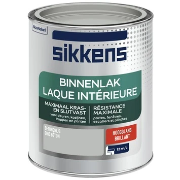 Sikkens Binnenlak Betongrijs Hoogglans 750 Ml 4 Sikkens Binnenlak Betongrijs Hoogglans 750 Ml - Afbeelding 2