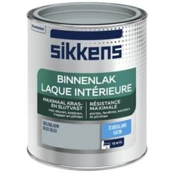 Sikkens Binnenlak Grijsblauw Zijdeglans 750 Ml 8 Sikkens Binnenlak Grijsblauw Zijdeglans 750 Ml -Muurverf Voor Thuis 123 1287