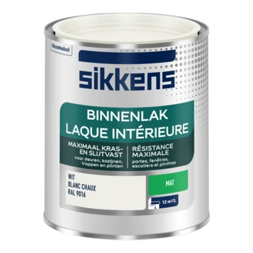 Sikkens Binnenlak RAL 9016 mat 750 Ml 4 Sikkens Binnenlak RAL 9016 mat 750 Ml - Afbeelding 2