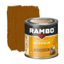 Rambo Pantserlak Interieur Transparant Zijdeglans Warm Eiken 250 Ml