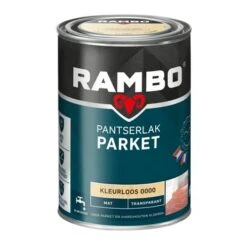 Rambo Pantserlak Parket Transparant Mat Kleurloos 1,25 Liter -Muurverf Voor Thuis 123 1310