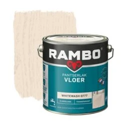 Rambo Pantserlak Vloer Transparant Zijdeglans Whitewash 2,5 Liter