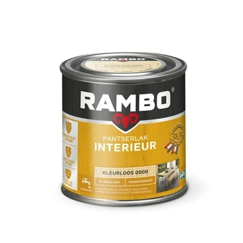 Rambo Pantserlak Interieur Transparant Zijdeglans Kleurloos 250 Ml 5 Rambo Pantserlak Interieur Transparant Zijdeglans Kleurloos 250 Ml - Afbeelding 3