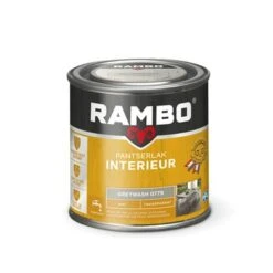 Rambo Pantserlak Interieur Transparant Mat Greywash 250 Ml -Muurverf Voor Thuis 123 1351