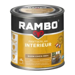 Rambo Pantserlak Interieur Transparant Mat Warm Eiken 250 Ml 7 Rambo Pantserlak Interieur Transparant Mat Warm Eiken 250 Ml -Muurverf Voor Thuis 123 1354