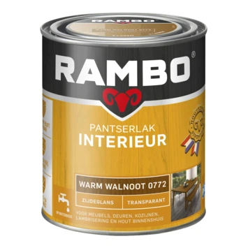Rambo Pantserlak Interieur Transparant Zijdeglans Warm Walnoot 750 Ml 5 Rambo Pantserlak Interieur Transparant Zijdeglans Warm Walnoot 750 Ml - Afbeelding 3