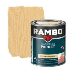 Rambo Pantserlak Parket Transparant Mat Kleurloos 750 Ml