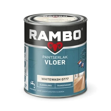 Rambo Pantserlak Vloer Transparant Zijdeglans Whitewash 750 Ml 5 Rambo Pantserlak Vloer Transparant Zijdeglans Whitewash 750 Ml - Afbeelding 3