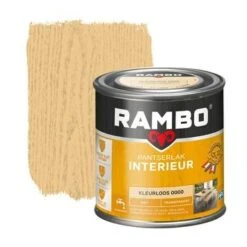 Rambo Pantserlak Interieur Transparant Mat Kleurloos 250 Ml