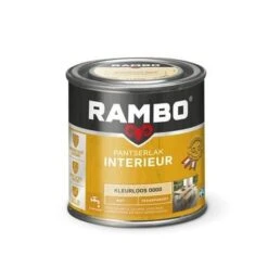 Rambo Pantserlak Interieur Transparant Mat Kleurloos 250 Ml -Muurverf Voor Thuis 123 1396