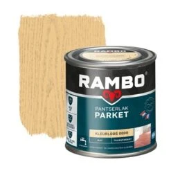Rambo Pantserlak Parket Transparant Mat Kleurloos 250 Ml