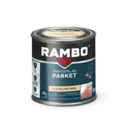 Rambo Pantserlak Parket Transparant Mat Kleurloos 250 Ml -Muurverf Voor Thuis 123 1399