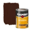 Rambo Pantserlak Interieur Transparant Zijdeglans Warm Wengé 1,25 L -Muurverf Voor Thuis 123 1409