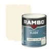 Rambo Pantserlak Vloer Acryl Dekkend Zijdeglans Cremewit 750 Ml -Muurverf Voor Thuis 123 1421