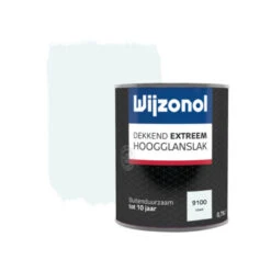 Wijzonol Dekkend Extreem Ijswit Hoogglans 750 Ml