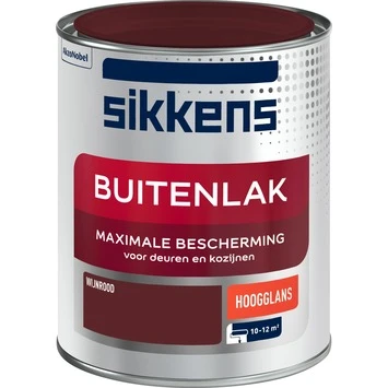 Sikkens Buitenlak Wijnrood Hoogglans 750 Ml 4 Sikkens Buitenlak Wijnrood Hoogglans 750 Ml - Afbeelding 2