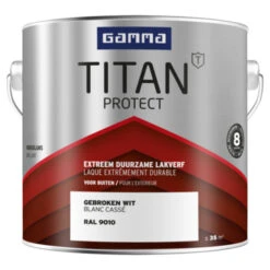 GAMMA Titan Buitenlak Hoogglans 2,5 Liter Gebroken Wit
