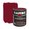 Rambo Pantserlak Deur & Kozijn Hoogglans Klassiek Rood Dekkend 750 Ml -Muurverf Voor Thuis 123 1558
