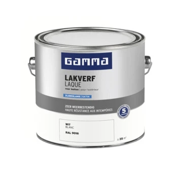 GAMMA Buitenlak Zijdeglans 2,5 L Wit RAL 9016 4 GAMMA Buitenlak Zijdeglans 2,5 L Wit RAL 9016 - Afbeelding 2
