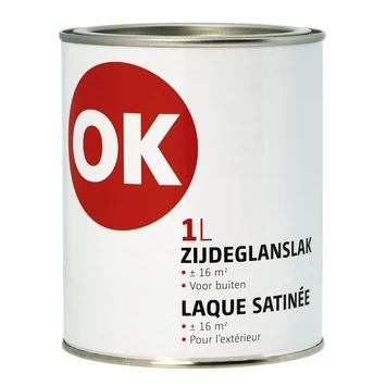 OK Buitenlak Zijdeglans 1 L Donkergroen 4 OK Buitenlak Zijdeglans 1 L Donkergroen - Afbeelding 2
