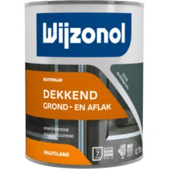 Wijzonol Lak Dekkend Antiekgroen Halfglans 750 Ml
