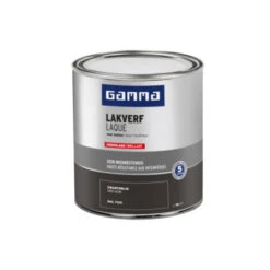 GAMMA Buitenlak Hoogglans 750 Ml Zwartgrijs -Muurverf Voor Thuis 123 1668