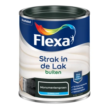 Flexa Strak In De Lak Voor Buiten Monumentengroen Zijdeglans 750 Ml 4 Flexa Strak In De Lak Voor Buiten Monumentengroen Zijdeglans 750 Ml - Afbeelding 2