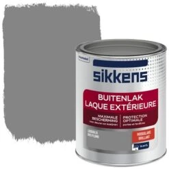 Sikkens Buitenlak Loodgrijs Hoogglans 750 Ml