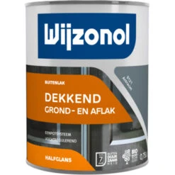 Wijzonol Lak Dekkend Antraciet Halfglans 750 Ml