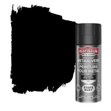 Rust-oleum Metaalverf Gloss 400ML RAL9005 3 Rust-oleum Metaalverf Gloss 400ML RAL9005