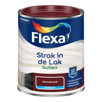 Flexa Strak In De Lak Voor Buiten Koraalrood Zijdeglans 750 Ml 4 Flexa Strak In De Lak Voor Buiten Koraalrood Zijdeglans 750 Ml - Afbeelding 2