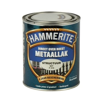Hammerite Metaallak Structuur Wit 750 Ml 4 Hammerite Metaallak Structuur Wit 750 Ml - Afbeelding 2