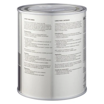 GAMMA Binnenlak Hoogglans 750 Ml Verkeerszwart 4 GAMMA Binnenlak Hoogglans 750 Ml Verkeerszwart - Afbeelding 2