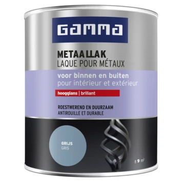 GAMMA Metaallak Hoogglans 750 Ml RAL7001 Zilver Grijs 3 GAMMA Metaallak Hoogglans 750 Ml RAL7001 Zilver Grijs