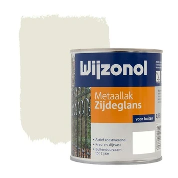 Wijzonol Metaallak Roomwit Zijdeglans 750 Ml 3 Wijzonol Metaallak Roomwit Zijdeglans 750 Ml