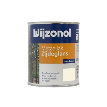 Wijzonol Metaallak Roomwit Zijdeglans 750 Ml 4 Wijzonol Metaallak Roomwit Zijdeglans 750 Ml - Afbeelding 2