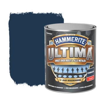 Hammerite Ultima Metaallak Hoogglans Standblauw 750ml 3 Hammerite Ultima Metaallak Hoogglans Standblauw 750ml