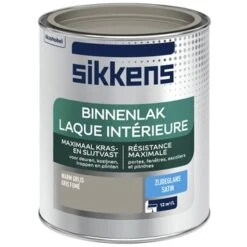 Sikkens Binnenlak Warm Grijs Zijdeglans 750 Ml 8 Sikkens Binnenlak Warm Grijs Zijdeglans 750 Ml -Muurverf Voor Thuis 123 212