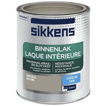 Sikkens Binnenlak Warm Grijs Zijdeglans 750 Ml 5 Sikkens Binnenlak Warm Grijs Zijdeglans 750 Ml - Afbeelding 3