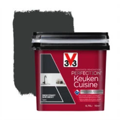 V33 Renovatieverf Keuken Smokyzwart 750 Ml