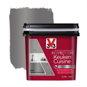 V33 Renovatieverf Keuken Inox 750 Ml 3 V33 Renovatieverf Keuken Inox 750 Ml