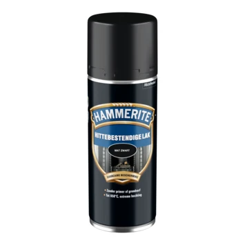 Hammerite Spuitlak Hittebestendig Matzwart 400 Ml 4 Hammerite Spuitlak Hittebestendig Matzwart 400 Ml - Afbeelding 2