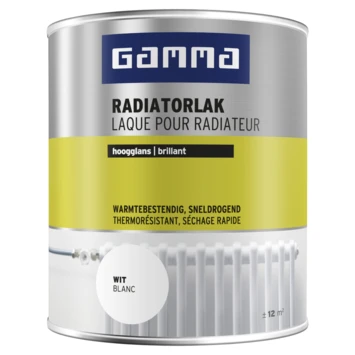GAMMA Radiatorlak Hoogglans Wit 750 Ml 3 GAMMA Radiatorlak Hoogglans Wit 750 Ml